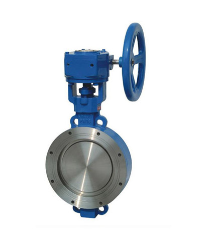 D373h worm drive wafer type metal hard seal butterfly valve