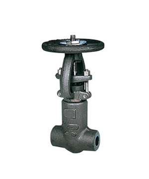 Self sealing forged steel gate valve